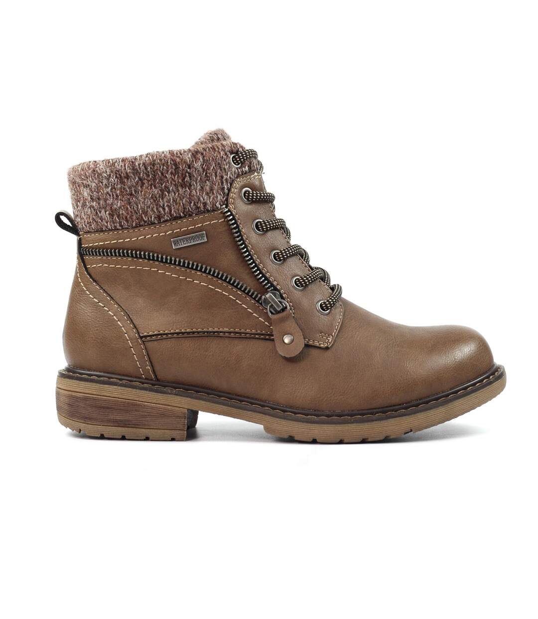 Bottines Benson Femme Taupe Lunar-1