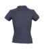 SOLS Womens/Ladies People Pique Short Sleeve Cotton Polo Shirt (Navy)