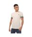 Mens Bold Pique Tipped T-shirt Ecru Fred Perry-1