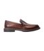 Mens Ivey Leather Loafers Burnt Brown Base London-3