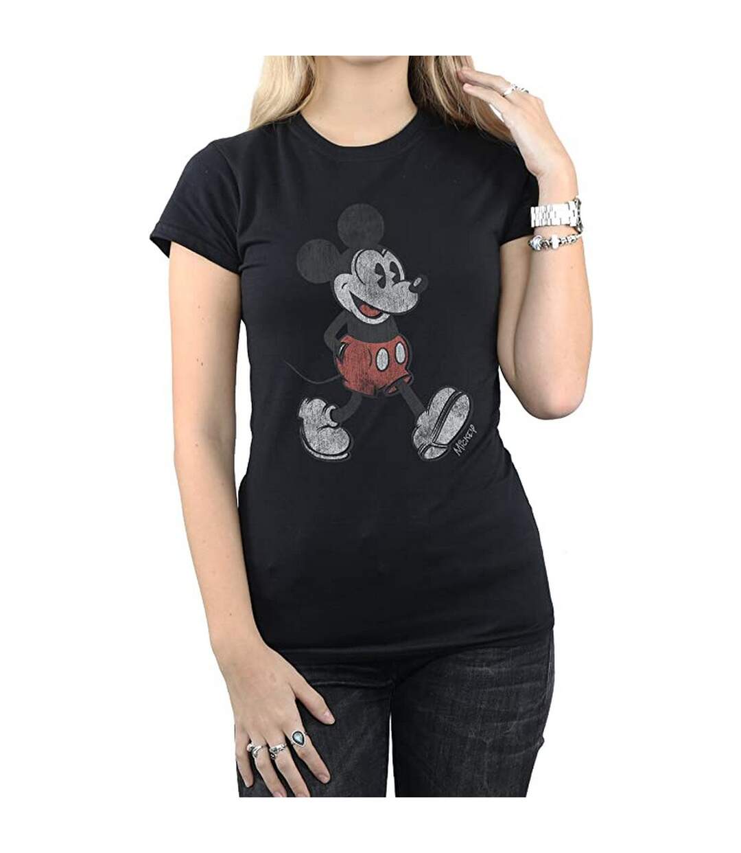 Disney - T-shirt WALKING - Femme (Noir) - UTBI1193-2