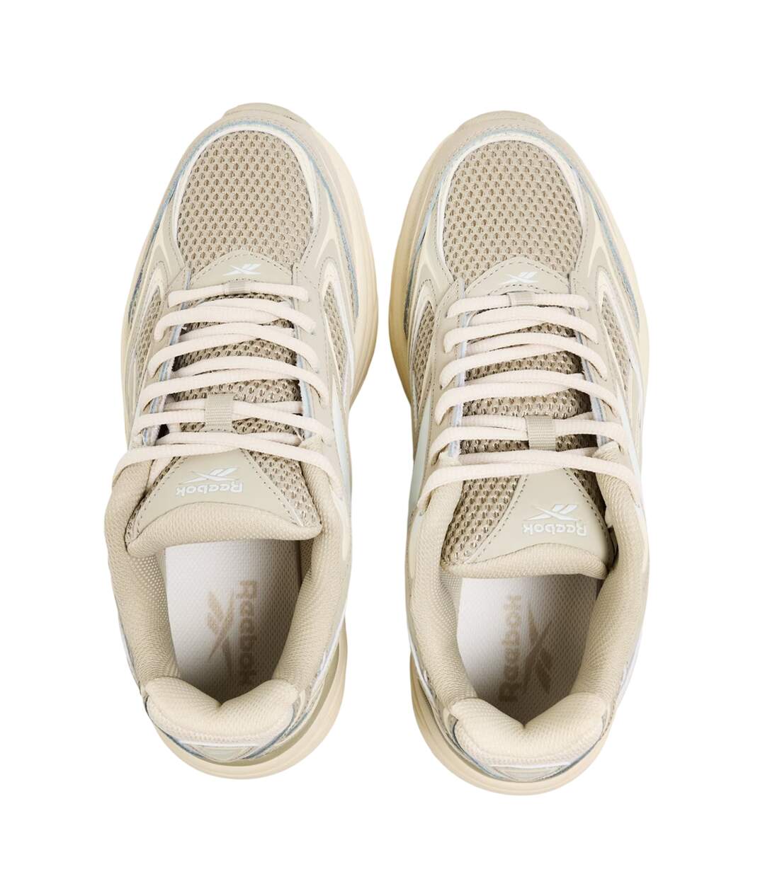 Womens/ladies Belwave Trainers Beige Sand Reebok-3