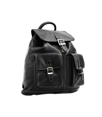 Katana - Sac à dos en cuir gras M - noir - 2353