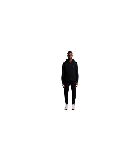 Mens Fly Fleece Full Zip Hoodie Jet Black Lyle & Scott