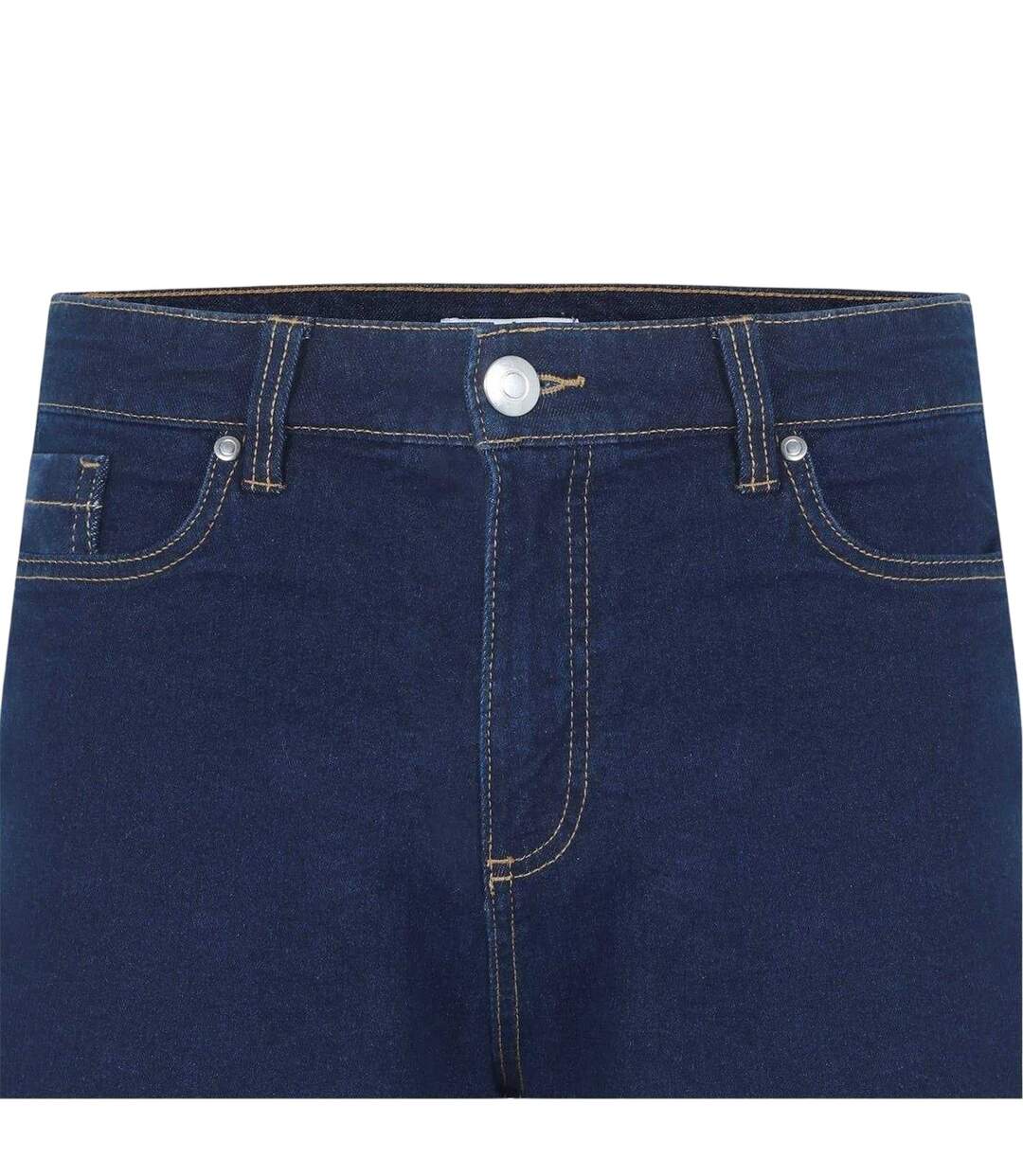 Short En Jean Femme Bleu Foncé Be You-3