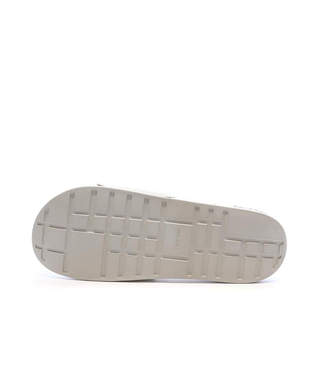 Claquette beige homme calvin klein jeans slide-2