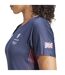 T-shirt Motif/style Team Gb Adizero Femme Bleu Encre Adidas-3