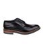 Base London Mens Woburn Hi Shine Leather Oxford Shoe (Black) - UTFS6834