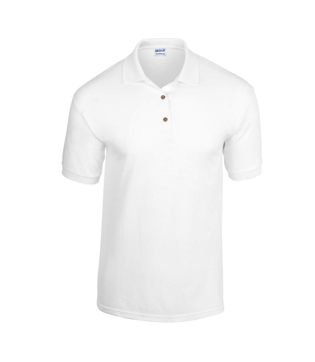 Polo adulte blanc Gildan-1