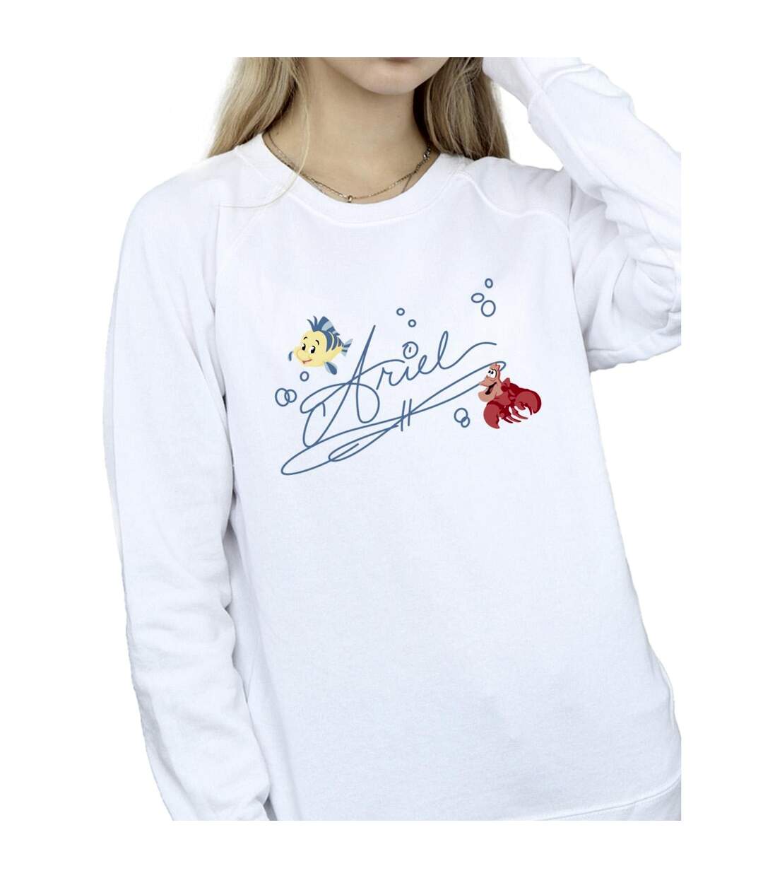 Disney Sweatshirt Ariel The Little Mermaid Femme/Ladies (Blanc) - UTBI23429-3