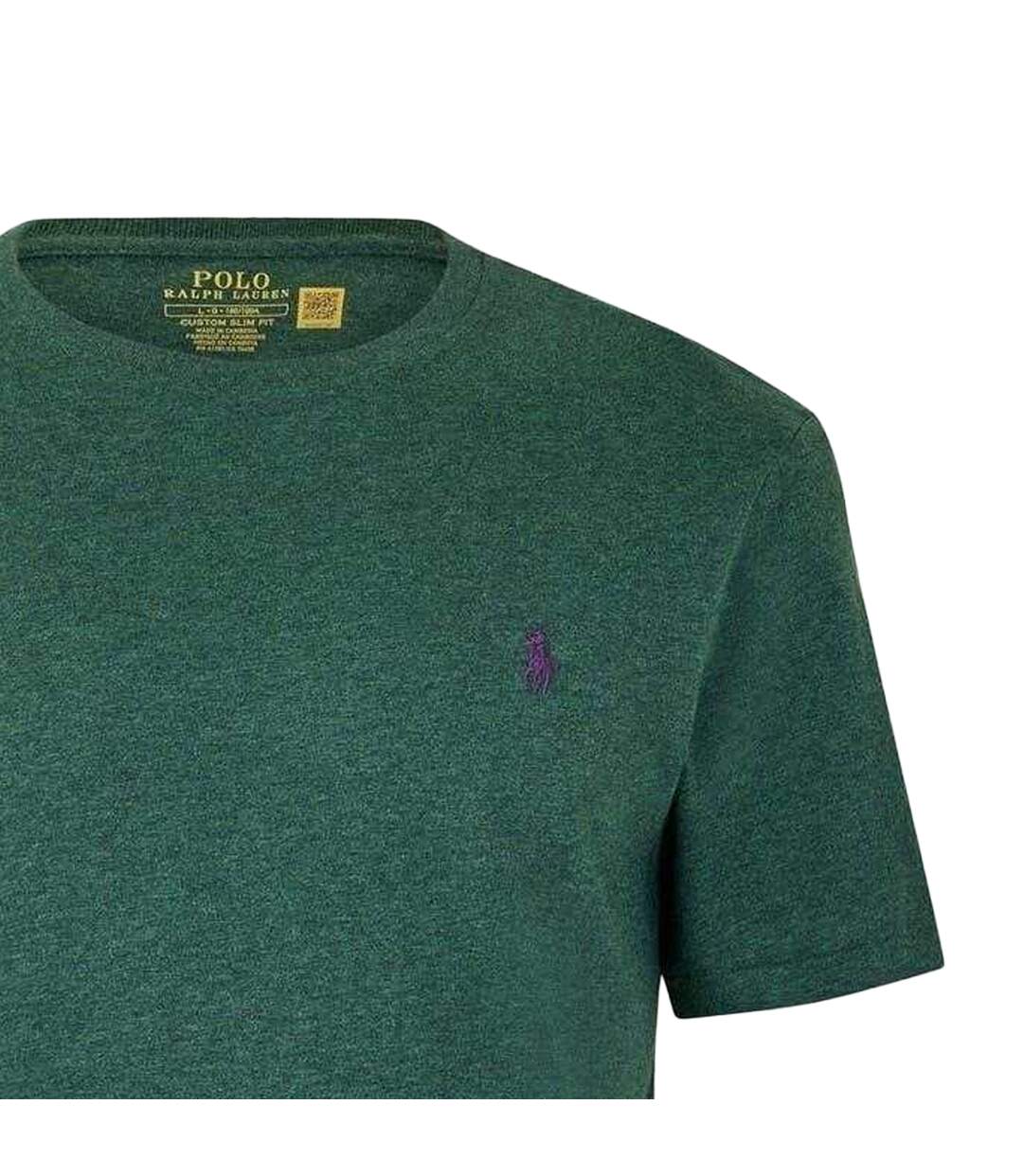 T-shirt Custom Homme Vert Pin Ralph Lauren-3