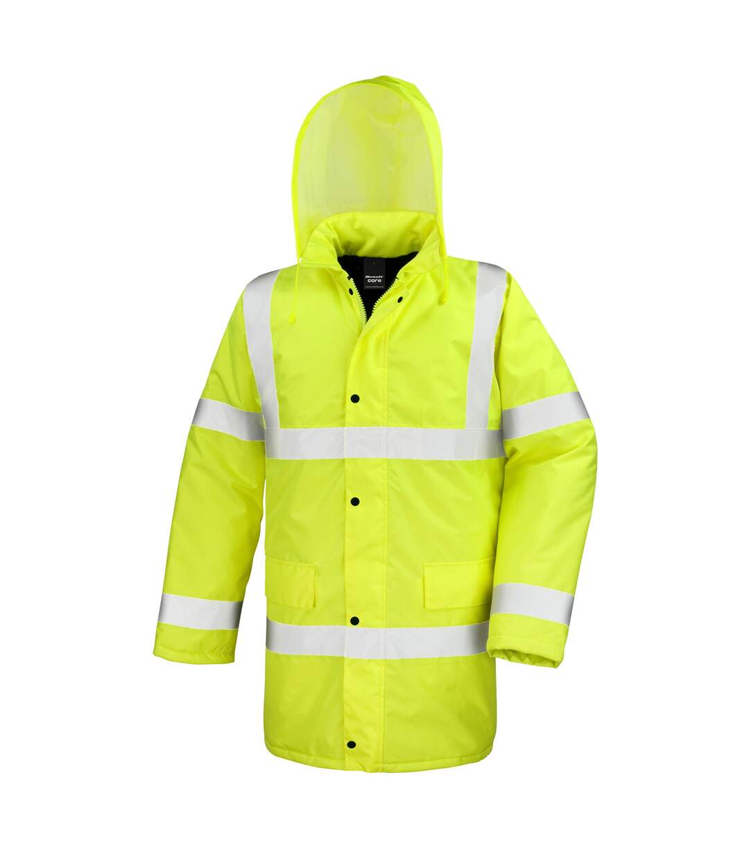 Mens motorway hi-vis jacket yellow SAFE-GUARD by Result-1