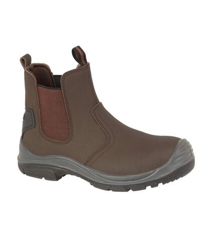 Grafters Steel Toe Safety Dealer Boots (Brown) - UTDF1719