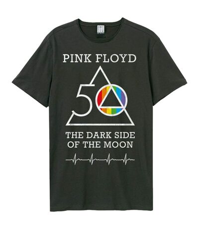 T-shirt the dark side of the moon adulte charbon Amplified