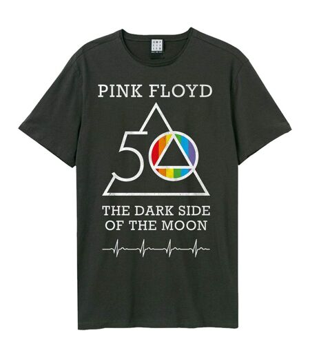 T-shirt the dark side of the moon adulte charbon Amplified