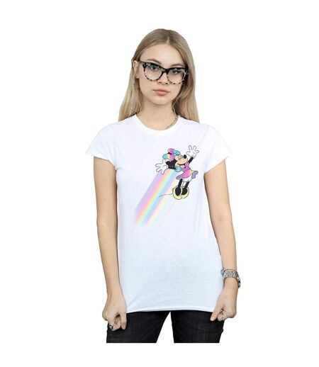 Disney T-shirt coton Whoosh Minnie Mouse Femme/Ladies (Blanc) - UTBI32925