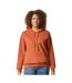 Mens Midweight Soft Touch Hoodie T Orange Gildan-1