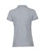 Womens/ladies pique stretch polo shirt light oxford Russell