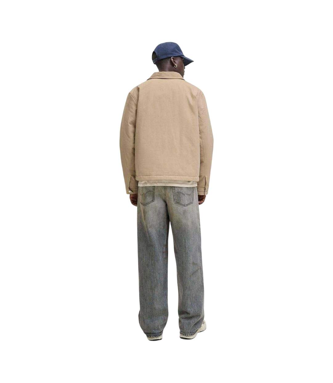 Mens Plain Cotton Jacket Crockery Jack And Jones-3