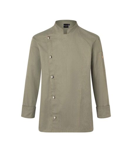 Unisex Adult Jean Style Stitching Chef Jacket Vintage Moss Green Karlowsky