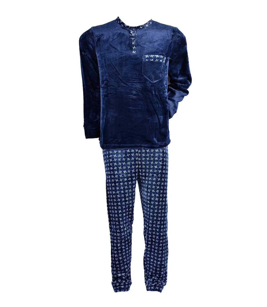 Pyjama Homme POLAIRE ECO 2540 MARINE