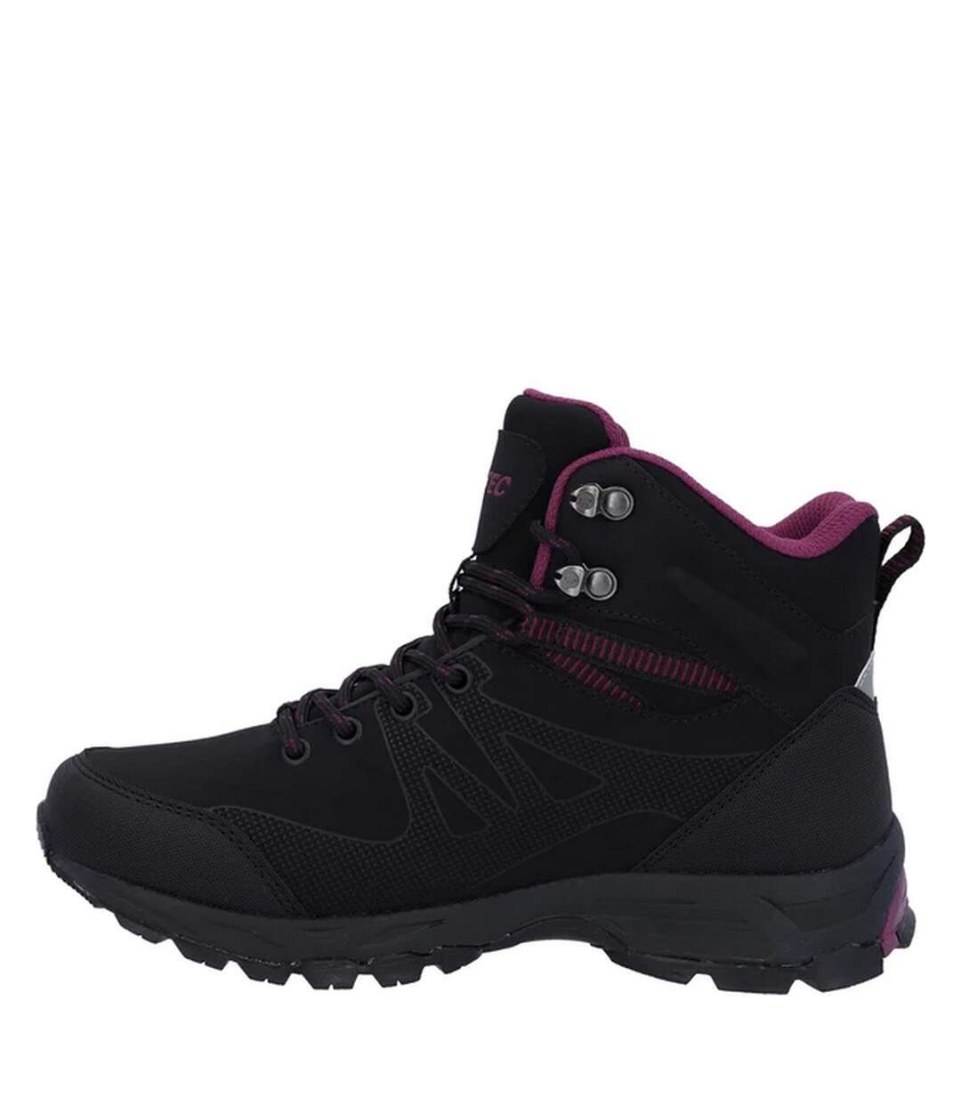 Bottines jackdaw femme noir / bordeaux Hi-Tec