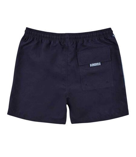 Mens Paisley Swim Shorts Navy Pretty Green