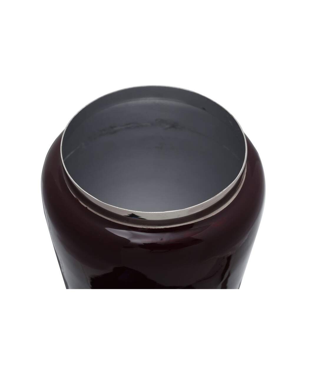Vase Rond Design Veronika 24cm Violet & Argent-2