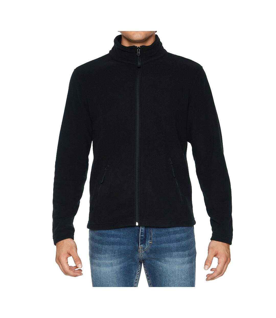 Gildan Mens Hammer Micro Fleece Jacket (Black) - UTPC3986
