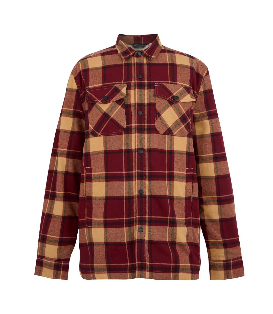 Veste Chemise Motif/style À Carreaux Spennith Homme Pourpre Foncé Vanille Clair Regatta-2