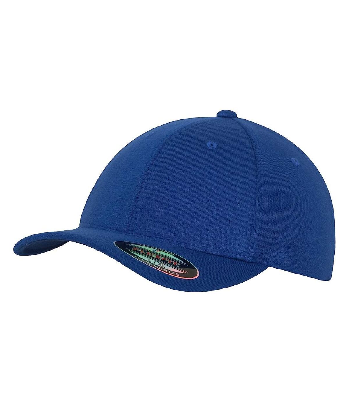 Yupoong Mens Flexfit Double Jersey Cap (Royal Blue)