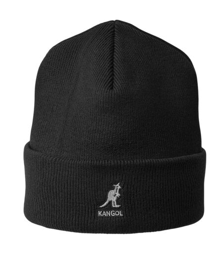Embroidered Logo Acrylic Pull-on Beanie Black Kangol