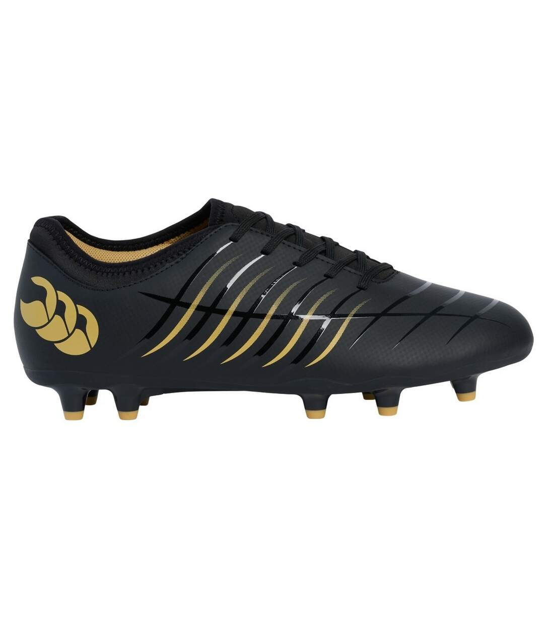 Unisex Adult Phoenix 2.0 Team Firm Ground Rugby Boots Black Canterbury-1