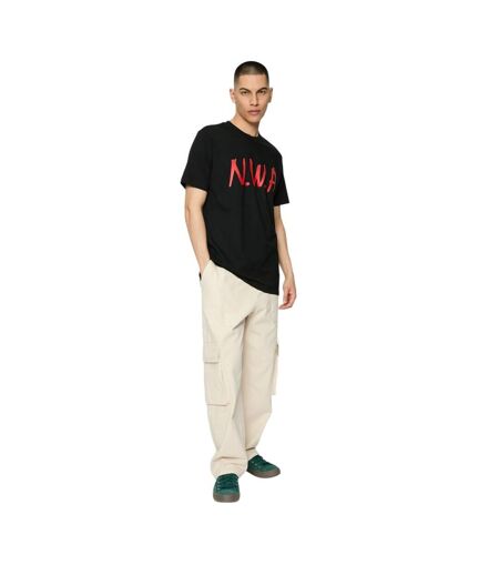 T-shirt Motif/style N.w.a Homme Noir Mister Tee