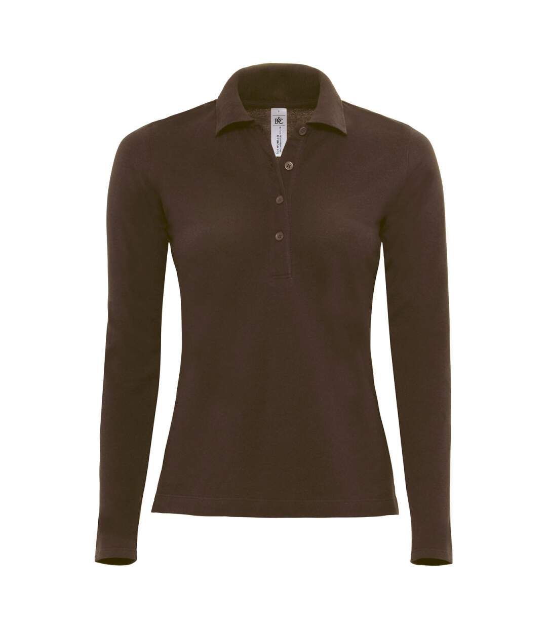 Polo femme manches longues - PW456 - marron