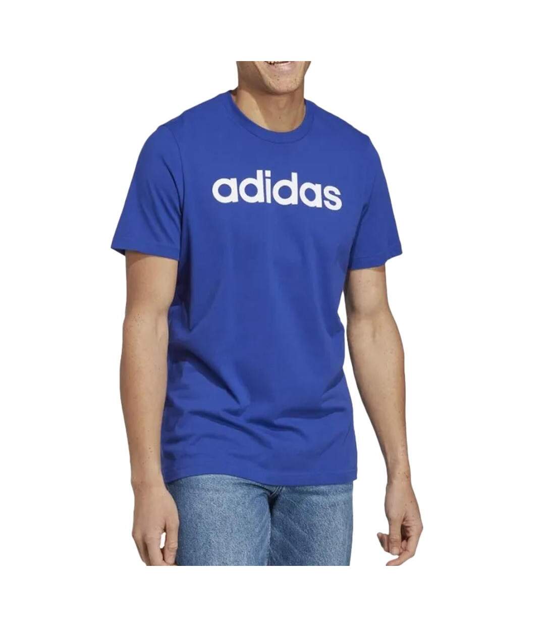 T-shirt Bleu Homme Adidas IC9279 - L-1