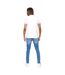 T-shirt Motif/style Logo Tech Homme Blanc SikSilk-3