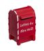 Boîte aux Lettres Déco Père Noël 5cm Rouge-1