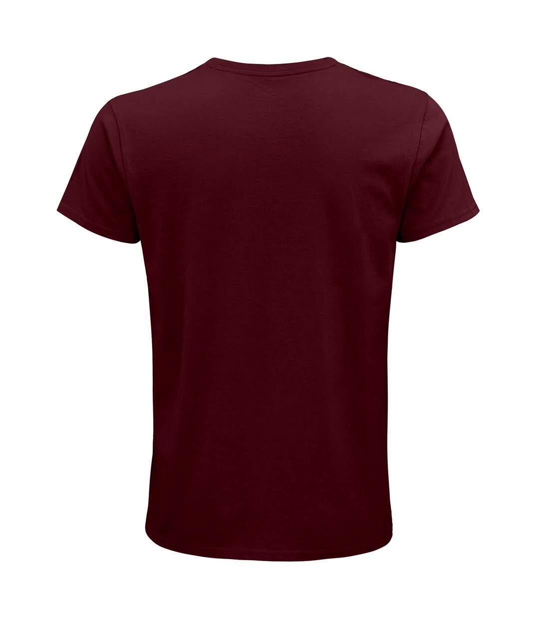 Mens crusader organic t-shirt burgundy SOLS-2