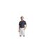 Mens Burgh Performance Polo Shirt Dark Navy White Puma-1