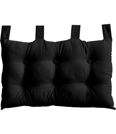 Tête de lit coussin Panama à suspendre - 70 x 45 cm - Noir