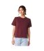 T-shirt Femme Bordeaux Foncé Bella + Canvas-1