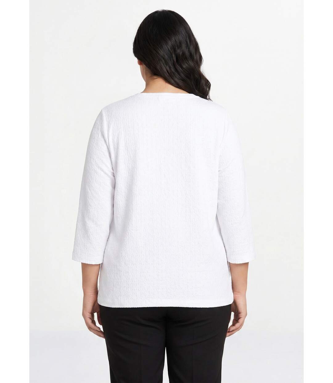 Veste ras de cou manches 3/4-2