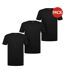 Pack Of 3  Mens Classic Cotton T-shirt  Black Ralph Lauren-1