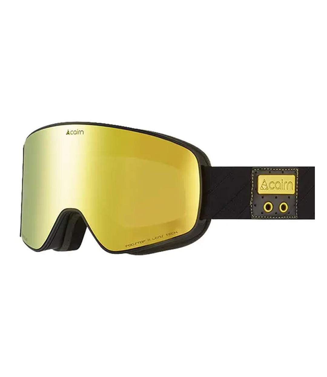 Masque de ski noir/jaune mixte cairn magnitude clx3z-2