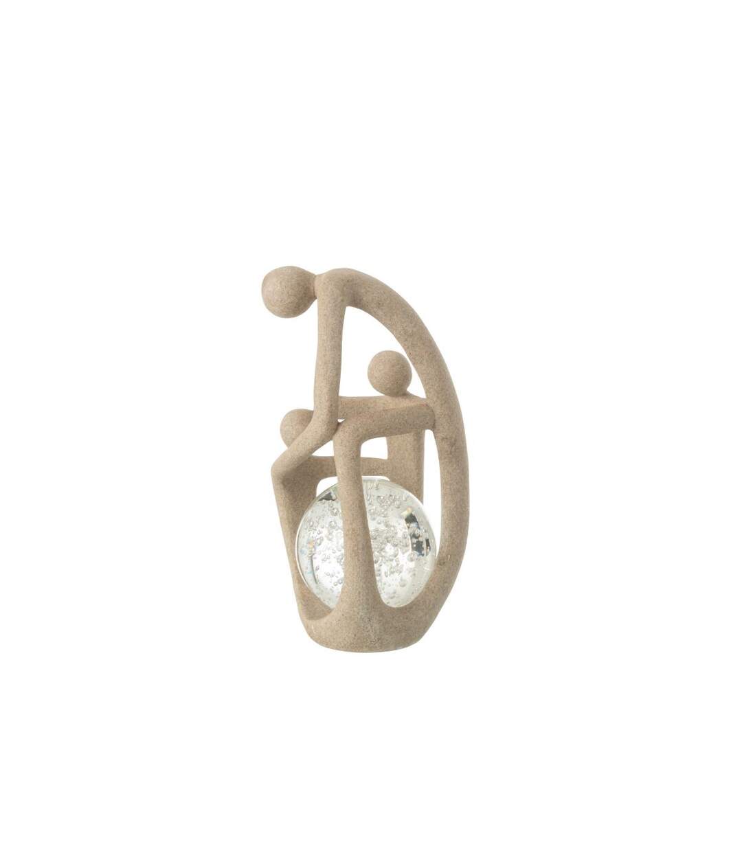 Couple Boule Cristal Shawn 31cm Beige-2