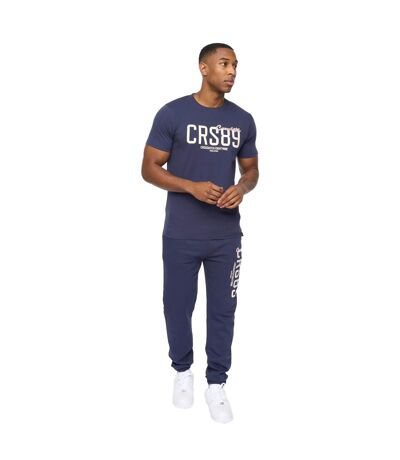 T-shirt Ellsworth Homme Bleu Marine Crosshatch