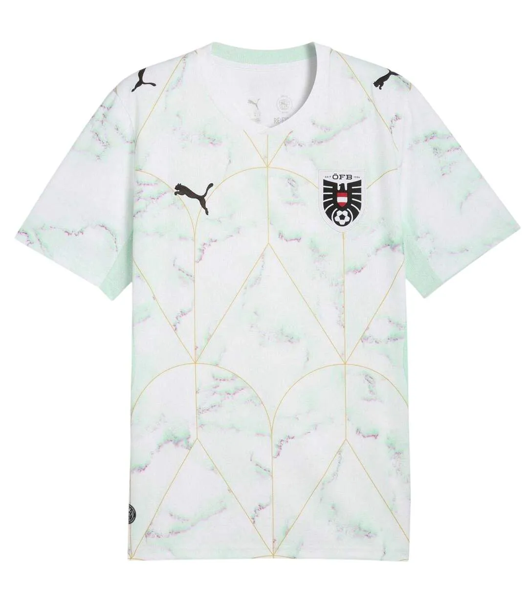 Mens World Cup 2026 Austria Fc Away Shirt White Mint Puma-2