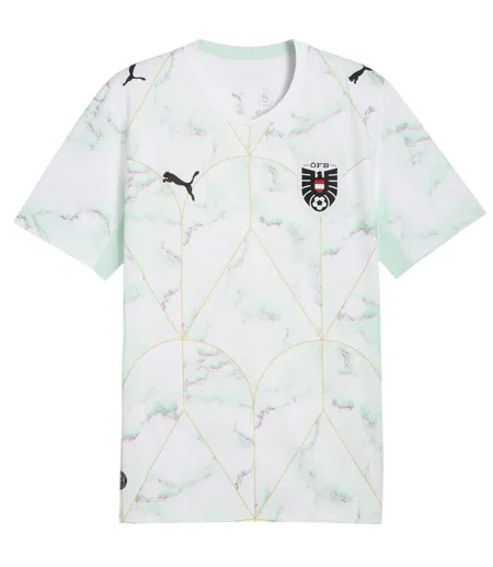 Mens World Cup 2026 Austria Fc Away Shirt White Mint Puma