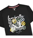 T-shirt Motif/style Scooter Et Marque Homme Noir Lambretta-3